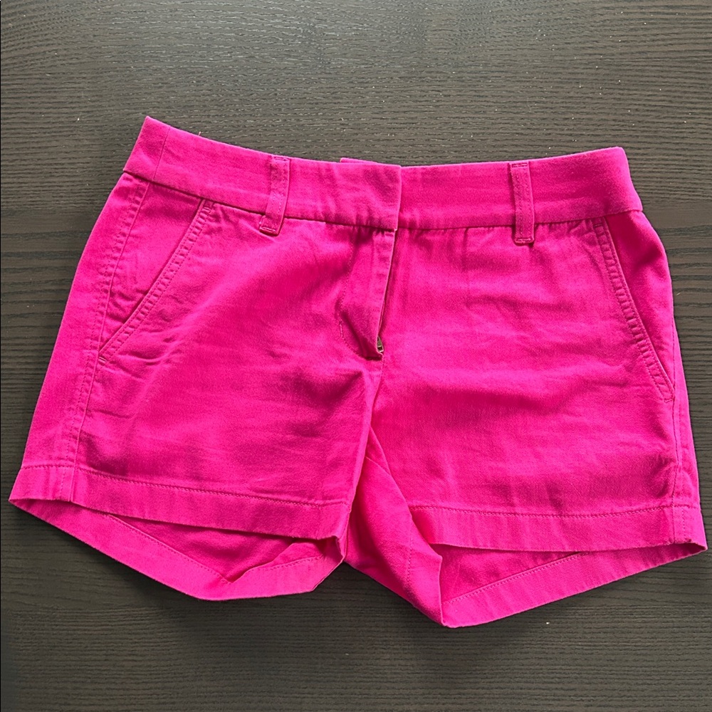 NWT J. Crew Fuchsia Shorts, Size 0